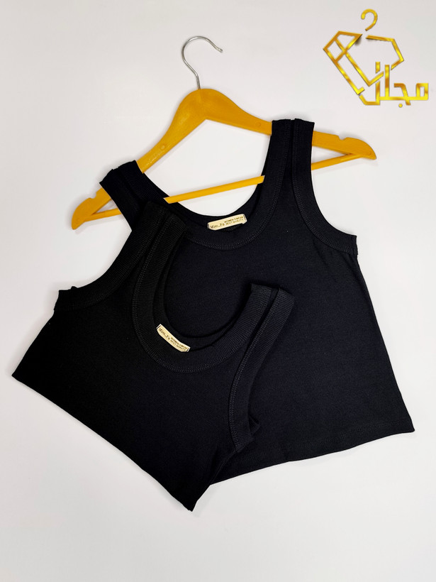 تاپ کراپ حلقه ای کبریتی زنانه جنس فانریپ پنبه