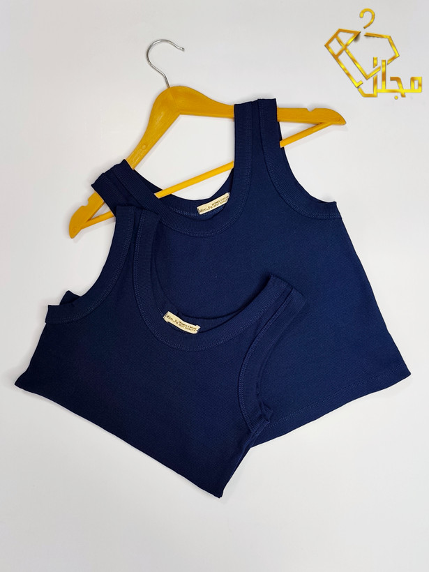 تاپ کراپ حلقه ای کبریتی زنانه جنس فانریپ پنبه