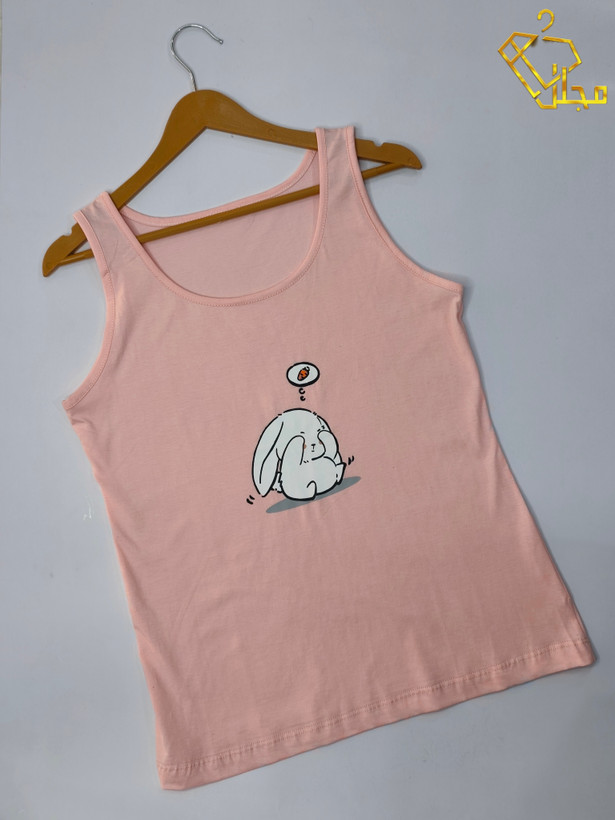 تاپ حلقه ای طرح خرگوش جنس سوپر نخ پنبه