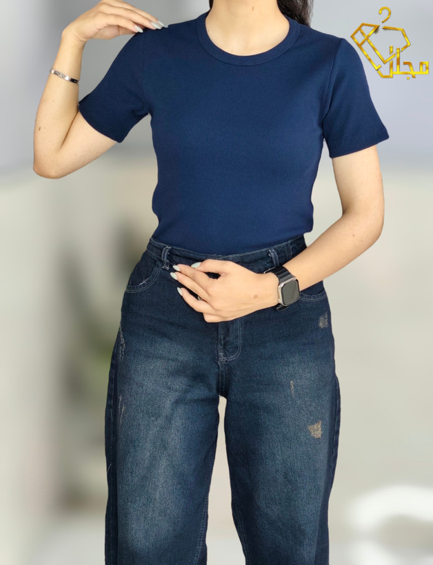 کراپ کبریتی ساده مدل بلند جنس فانریپ پنبه