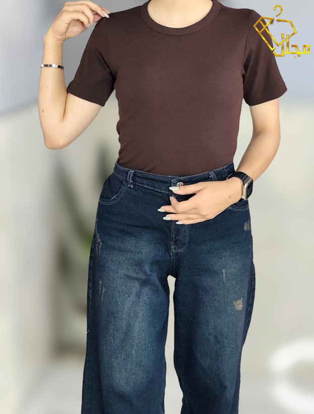 کراپ کبریتی ساده مدل بلند جنس فانریپ پنبه